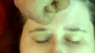Amateur Gets Face Cum Dumped
