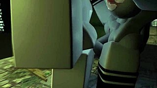 Kyller Sucking Hard in a Dark Alley with Intense 3D Cartoon Action