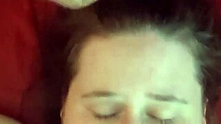 Amateur Gets Face Cum Dumped