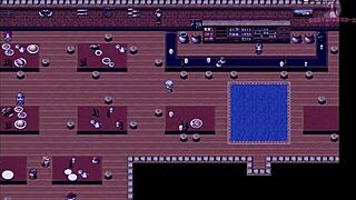 Is she really just bathing, or is there more in 勇者羅依的婚禮02 cartoon scene?