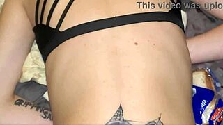 at the party, i fuck the boss's wife in the bedroom, calling her husband.