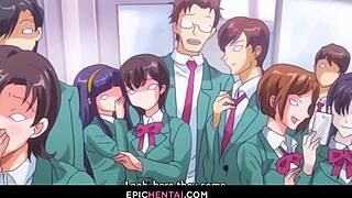 i love how anal sex turns her face into ahegao in this hentai