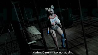 harley quinn gets fucked by big monster cock in hentai