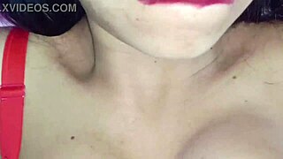 Teen amateur with big tits experiences painful sex with step-sister's husband closeup