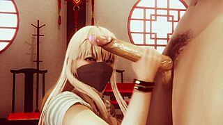 Yo, check this uncensored 3D anime hentai with a hot gyaru at home