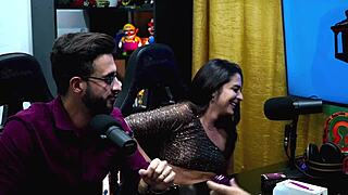 Husband Allows Friend To Fill Wife's Pussy With Slaps Then They Open To Show Her Asshole - Full Sheer Red Outfit