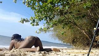 Teen Twerks Naked on Public Street, Shaking Big Ass for Cock