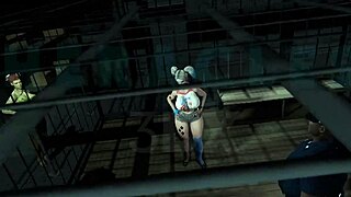 harley quinn gets fucked by big monster cock in hentai