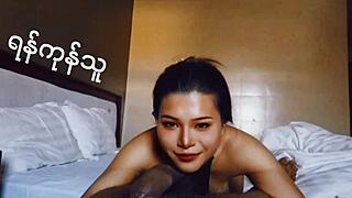 petite asian japanese guy bent over in doggystyle hardcore with skinny body.