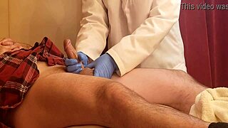 Urologist Sessions Part 2: Massage Turns into Handjob and Masturbation.