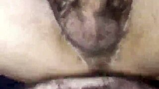 Close up of my cock sliding in and out till he cums hard