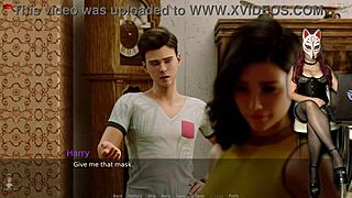 Hey, check out gamer girl Ms. Denvers in stockings and see-through bra!