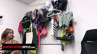 Lustful LPO Tells Desperate Milf Shoplifter To Play With His Cock