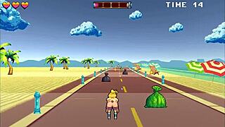 Roller Babe Hentai Game: Outdoor BDSM With Muscular Guys And Monster Cocks