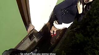 Blonde Amateur Bent Over in Outdoor Doggy Style Fucking. Receiving POV Blowjob and Facial Cumshot.