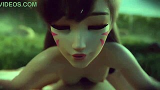 dva cumming hard in this wild overwatch sfm blender mix