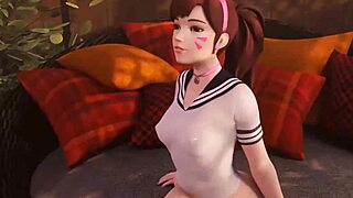 dva cumming hard in this wild overwatch sfm blender mix