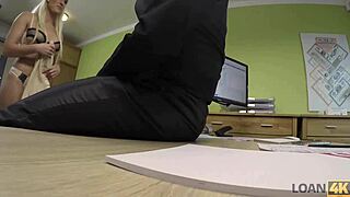 loan4k special casting passed by blonde for credit in outdoor czech interview