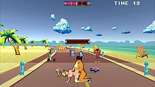 Roller Babe Hentai Game: Outdoor BDSM With Muscular Guys And Monster Cocks