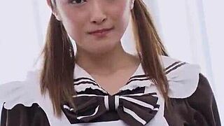 Reika Kudo in cosplay feast drinking everything part two