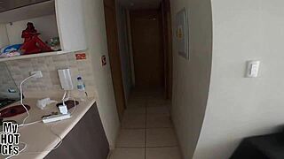 tiktoker linda wakes her boyfriend and he fills her up with cream. it’s her first time in pov.