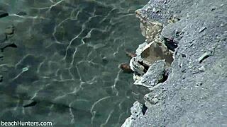 Beach couple bangs hard in steamy amateur session