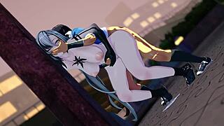 Arlecchino Gets Bent Over in Doggystyle!