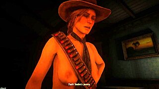 Sadie Riding John's Cock in Rdr2 Porn POV