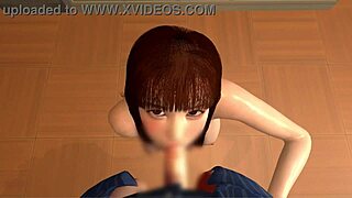 Will Cousin's Older Sister Give A Blowjob After School In The Classroom? 3D Hentai Tease.