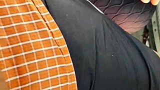 Wow, harassing a curvy mature woman on Lima streets! What a bold move!