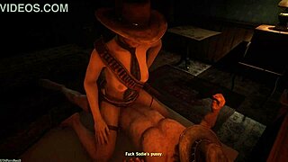 Sadie Riding John's Cock in Rdr2 Porn POV