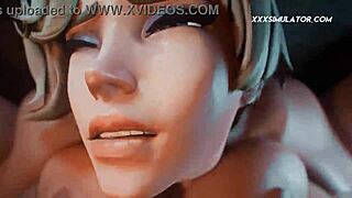 Pharah the shemale monster cock star of Hardcore Futa 2024