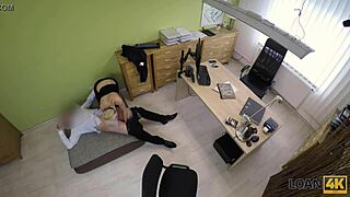 Loan4K Curvy Girl Masturbates While Asking For Business Loan