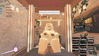 Blonde rides big black cock in doggystyle