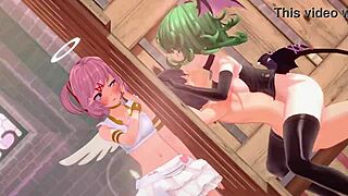 Natsuki's Sex Competition Heats Up with Animation by Mylasttour0 in Wild 3some