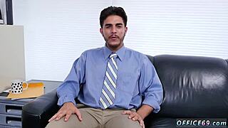 In the boys' locker room, he experiences his first gay sex while watching donkey movies