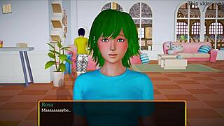 blonde with big tits and ass plays homemade game