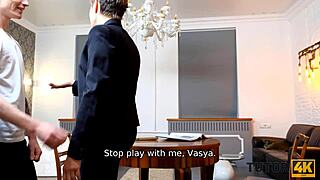 Hey, check this out! Tutor4K teacher turns slutty with Russian guy during wild missionary sex.