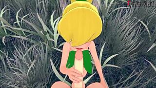 Tinker bell grows up, and i fuck her while a fairy watches