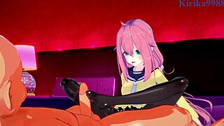 Nadeshiko and Aoi feel intense pleasure with old man in laid-back camp hentai