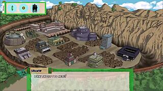 jikage rising arc 2 episode 11 features new ninja slut karui with big tits getting hardcore handjob