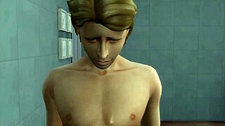 stepbrother fucks stepsister's big tits in shower anal