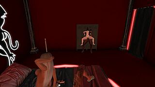 3D hentai anime game with interracial scenes featuring cute characters