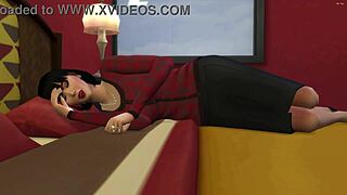 Japanese Stepmom Gets Horny Watching Stepson Masturbate and Bangs Him!