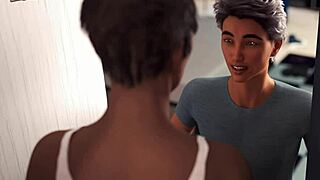 A wife and stepmother play a game