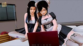 Harem Hotel 371 Detailed Anime Game Scene