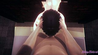 Naruto Hentai 3D Threesome Hinata Blowjob and Fucked Through Wall