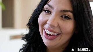 thick australian hottie holly day invites big dick stud to pleasure her pussy