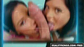 Hell Yeah! Latina Lesbians Lick in Steamy Shower Scene