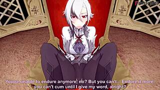Arlecchino Performs Footwork and Blowjob in Genshin Impact POV Fantasy